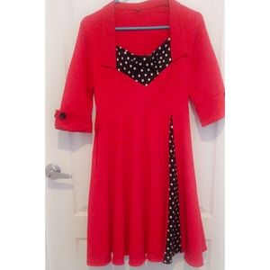 50's Style Red Dress